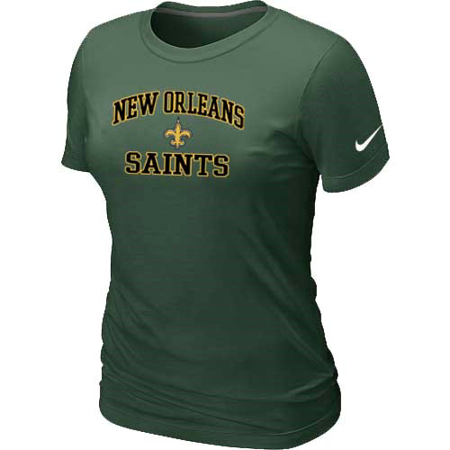 Nike New Orleans Saints Women's Legend Logo Dri-FIT NFL T-Shirt - Dark Grey